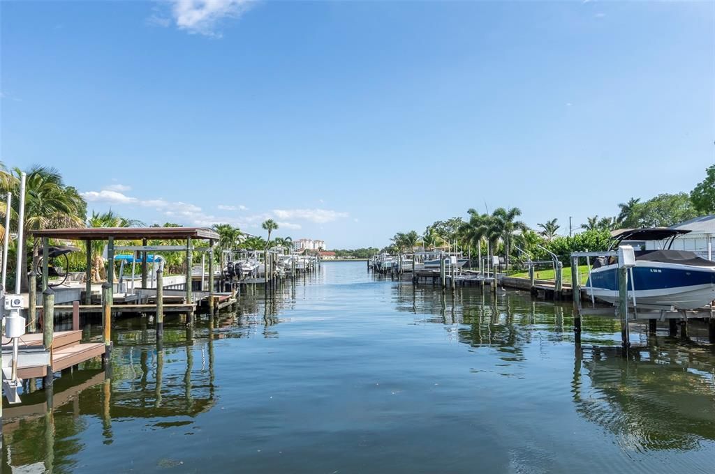 Canal looking out to Smacks Bayou