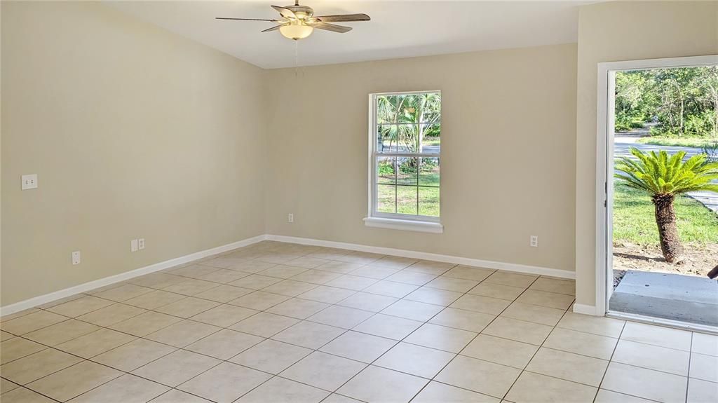 View of Living Room as seen from Dining Room and Kitchen! Who wouldn't want to live HERE?