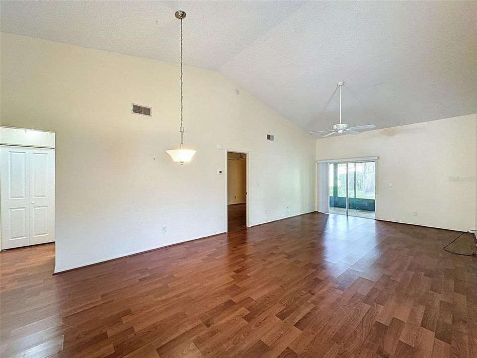 Dining Room, Living Room looking at split bedroom plan