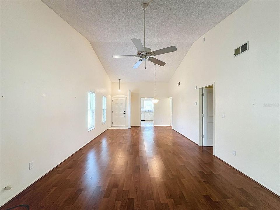 Front Door, Kitchen, Dining Room looking from Florida Room in rear