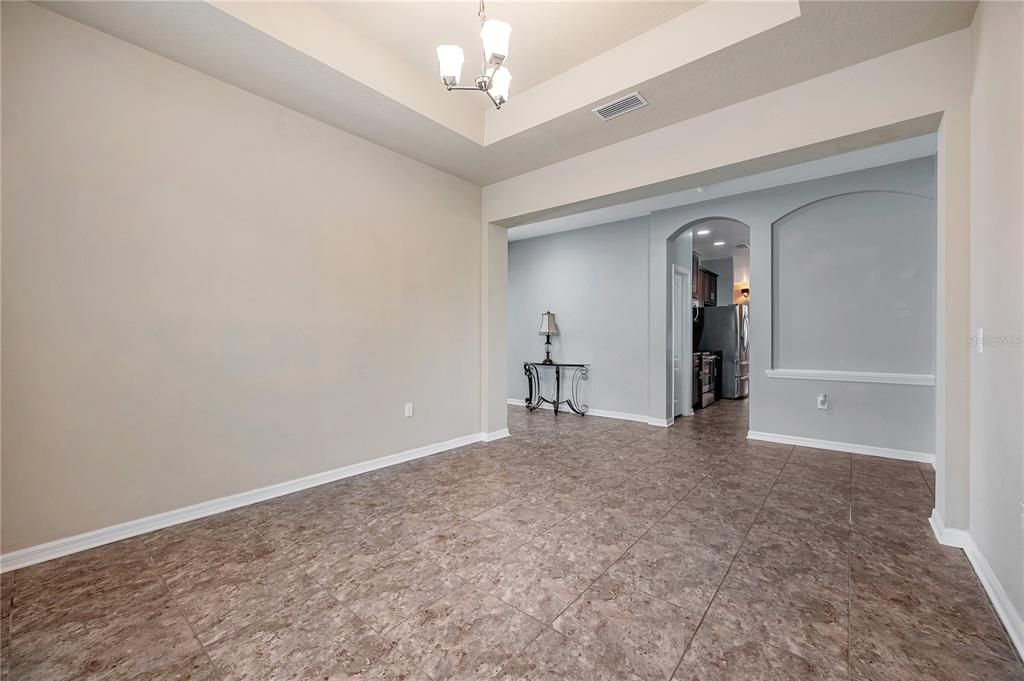 Dining room with direct access to the kitchen