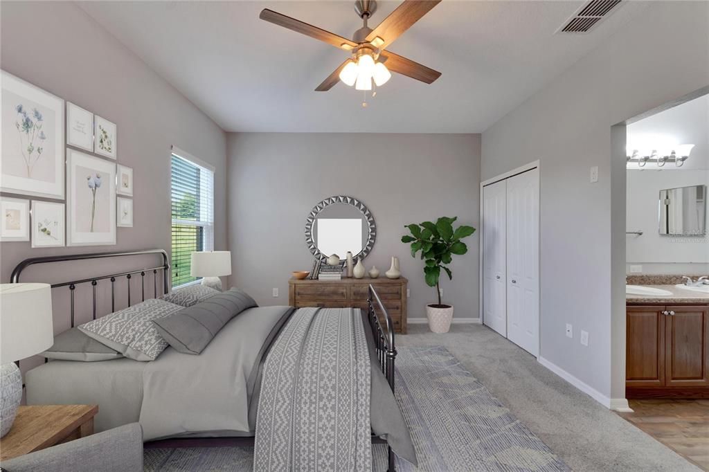 Virtually Staged - look at this master bedroom! wow!