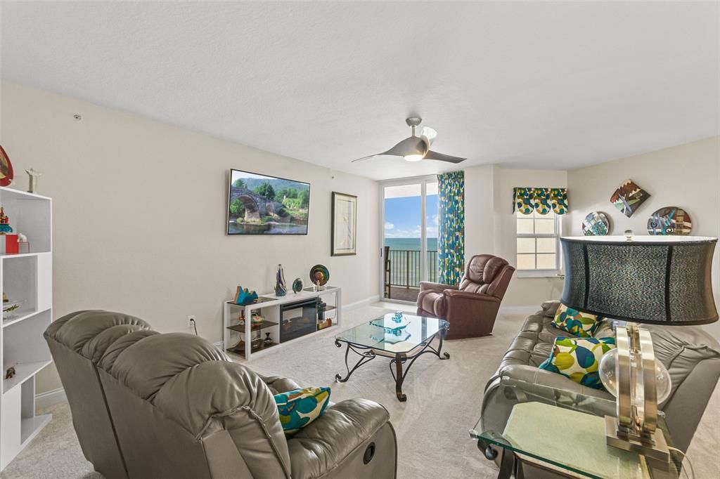 Oceanfront living room