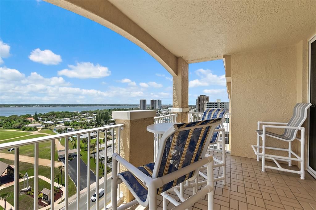 2nd balcony with river views