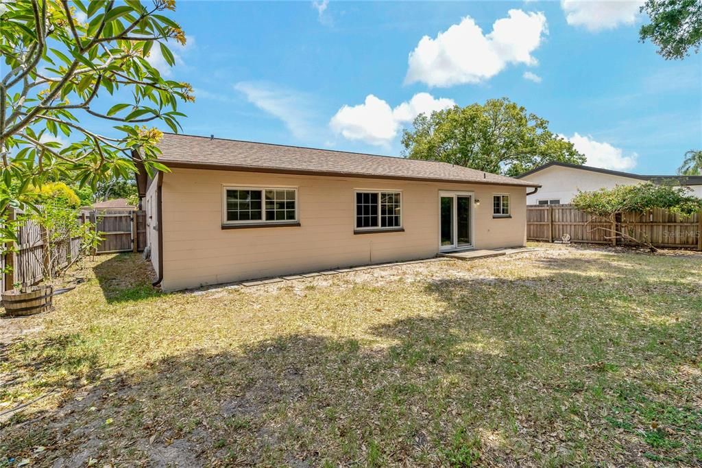 FULLY FENCED IN BACKYARD!