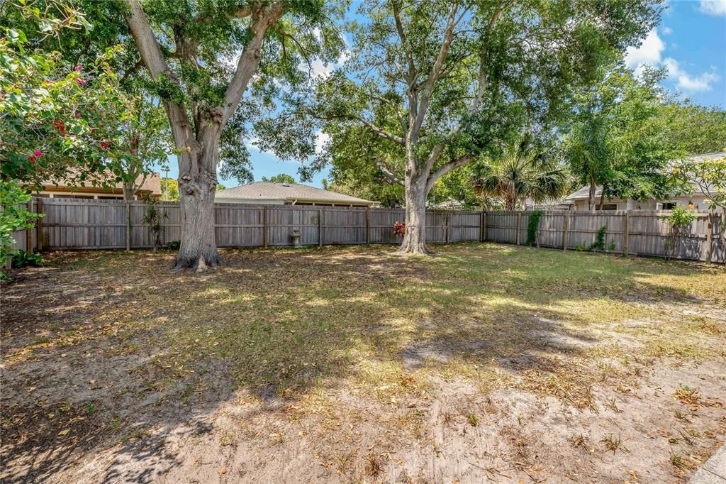 LARGE, FULLY FENCED BACKYARD!