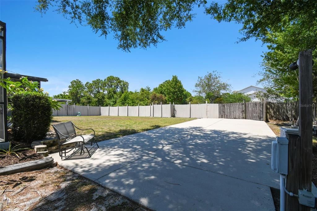 2nd driveway with RV/boat pad and electric