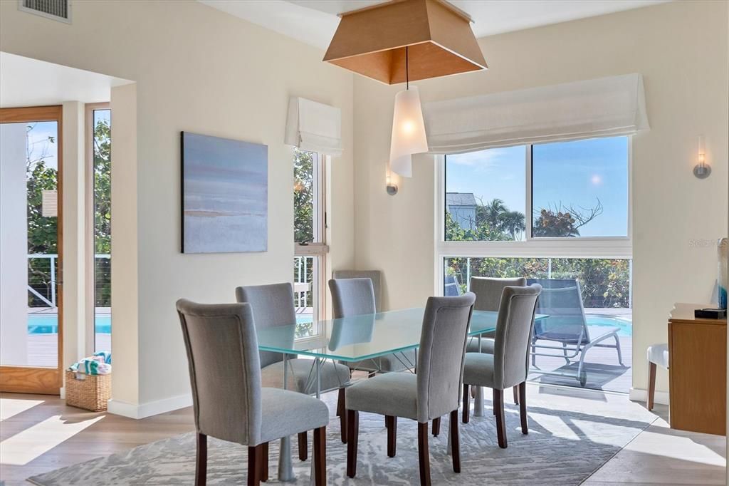 Dining room directly off kitchen.