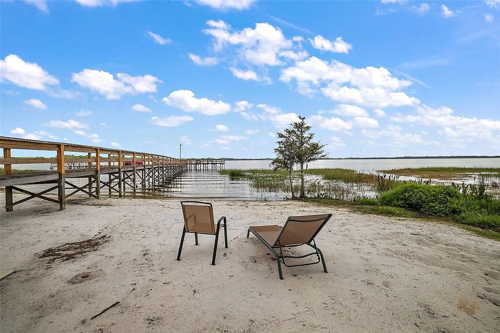 Sandy Beach on Lake Yale