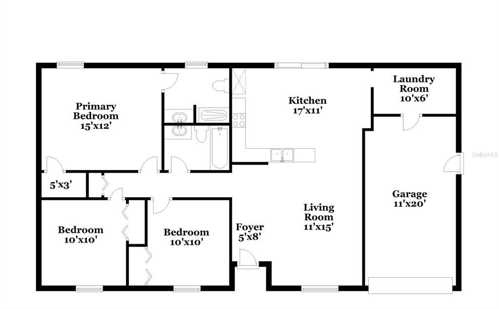 For Rent: $2,085 (3 beds, 2 baths, 1212 Square Feet)