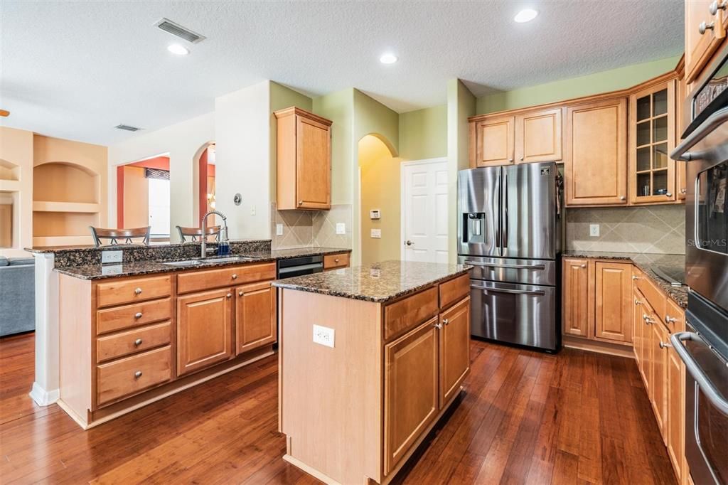 Kitchen Opens to the Family Room