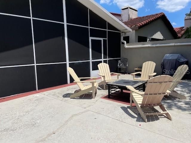 open patio - room for gardening