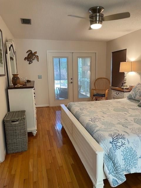 primary bedroom - French doors to patio