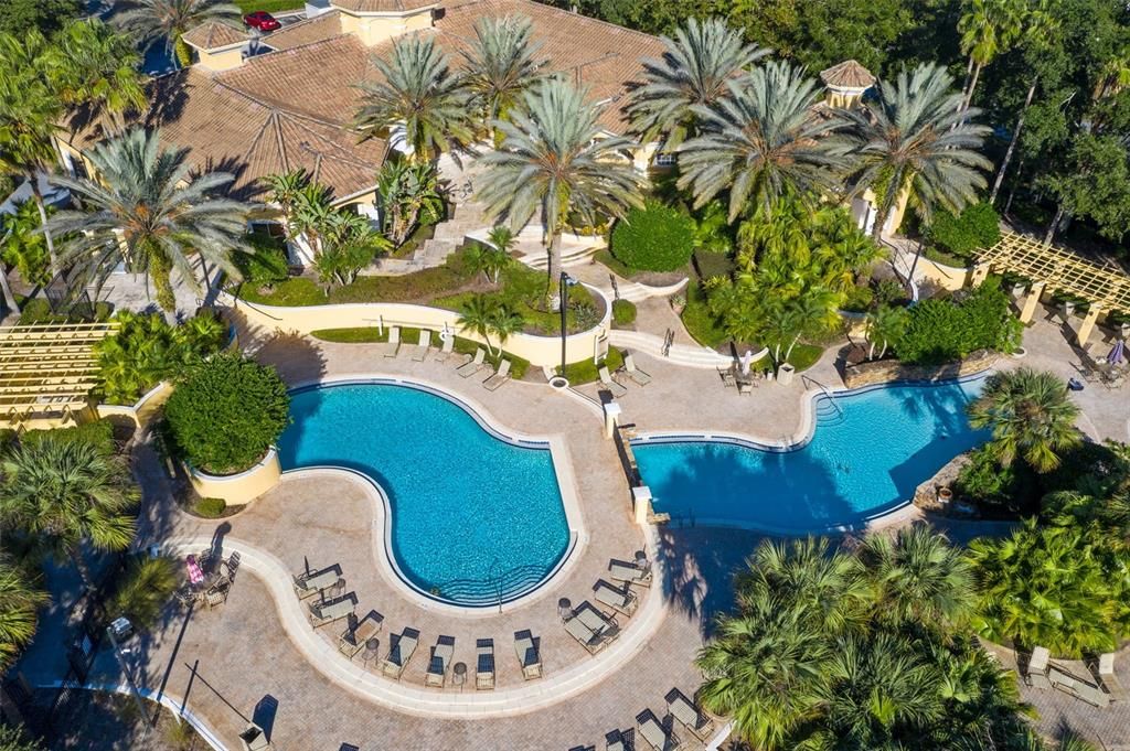 Birdview of Pools