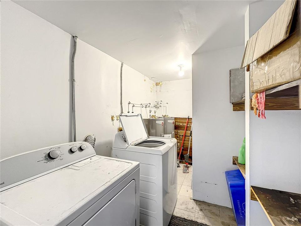 Laundry area with separate entrance