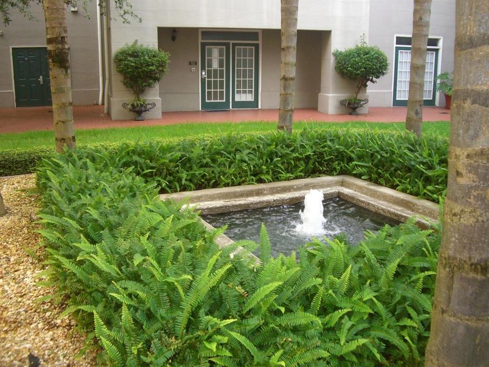 Water Street Fountain across from Office & Fitness