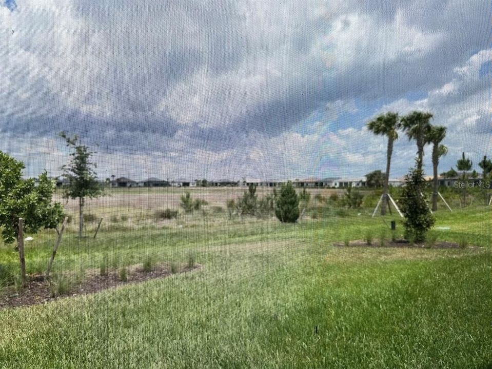 Deep preserve views from extended covered, screened in lanai