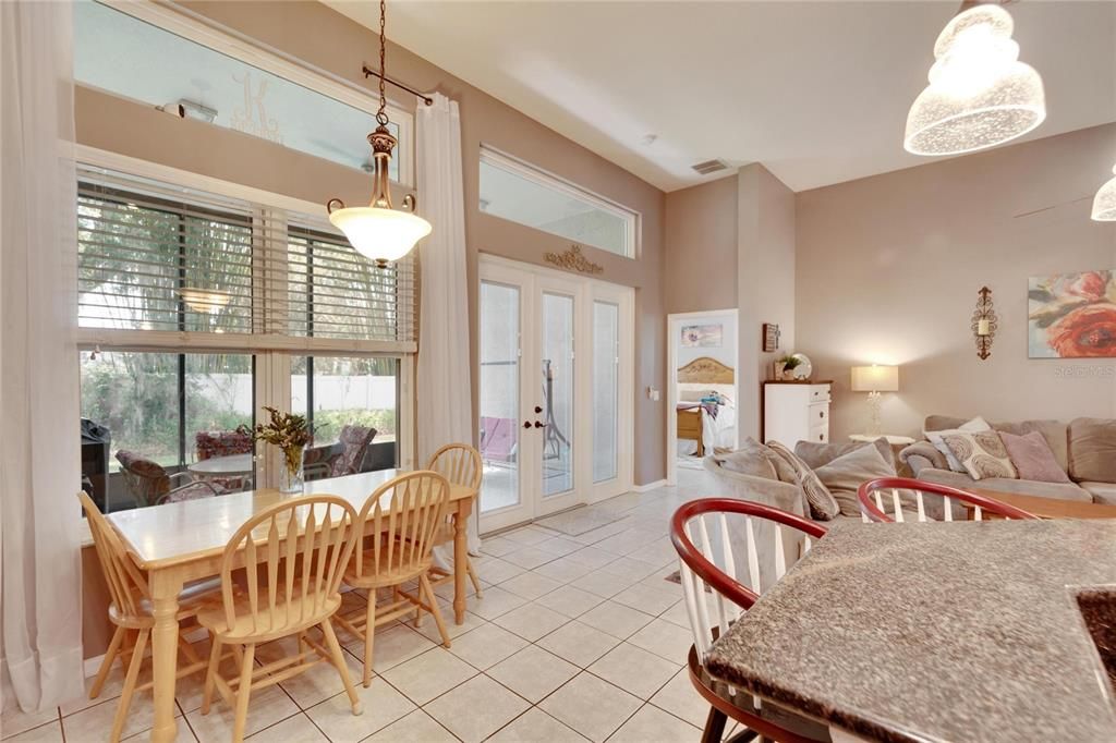 Kitchenette overlooking the lanai