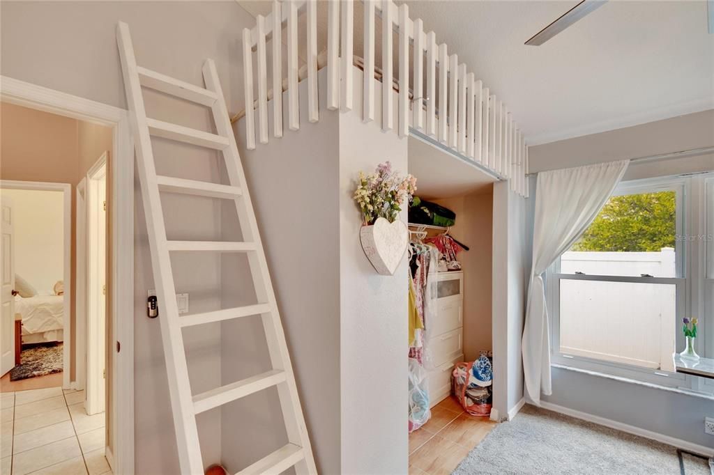 Loft above the closet