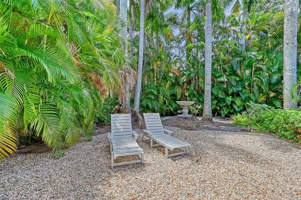 Front yard lounge area