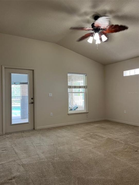 Master bedroom with pool access