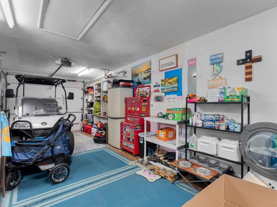 Garage with laundry