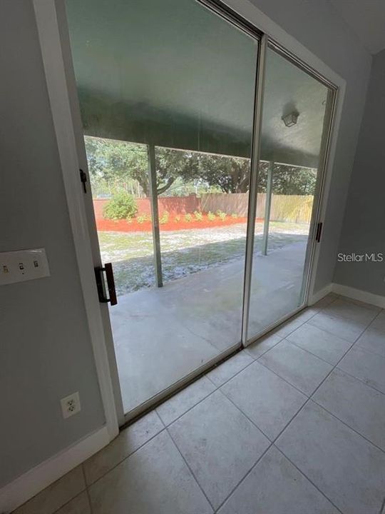 Family room sliding glass doors