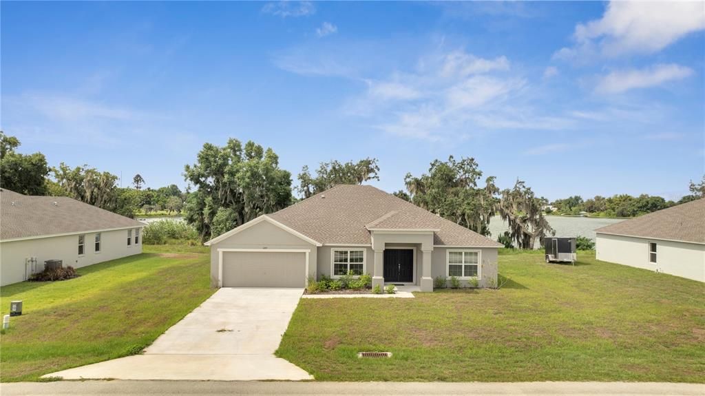 Front View of with Driveway