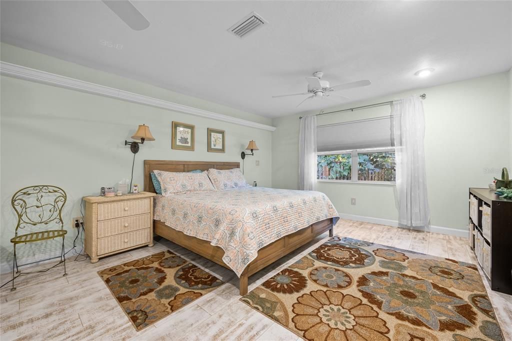 MASTER BEDROOM FROM ENTRY DOOR - GREAT ROOM