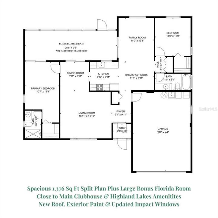 The Hartford split bedroom plan offers comfortable & easy living~