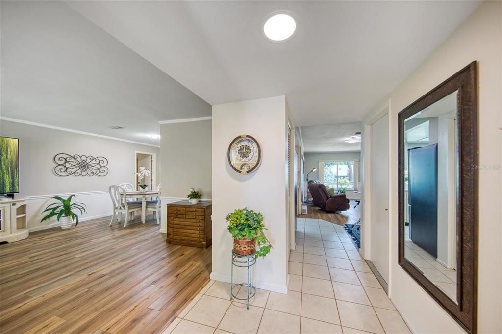 Foyer opens to easy living open floor plan~