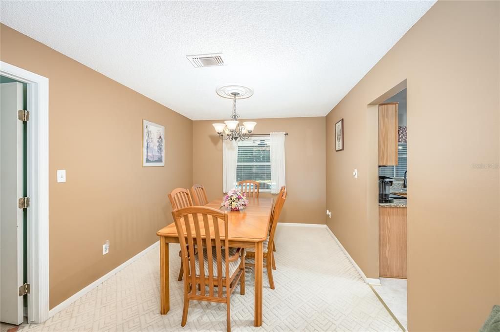 Dining room off of the kitchen (from living room)