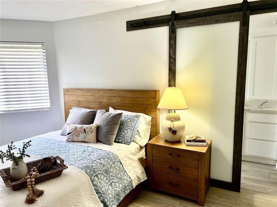 Barn Door Provides Total Privacy