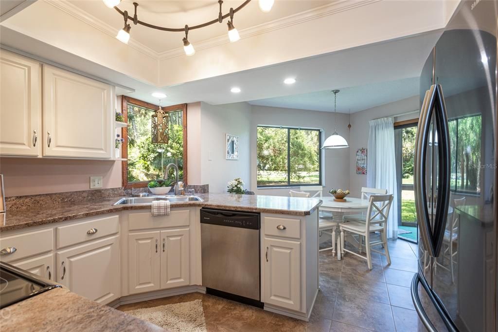 Beautifully Updated Kitchen With Natural Golf course Views