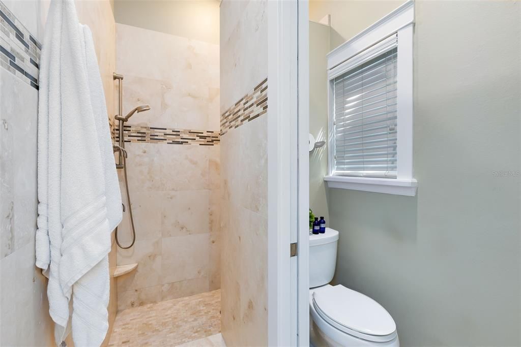 Large walk-in shower