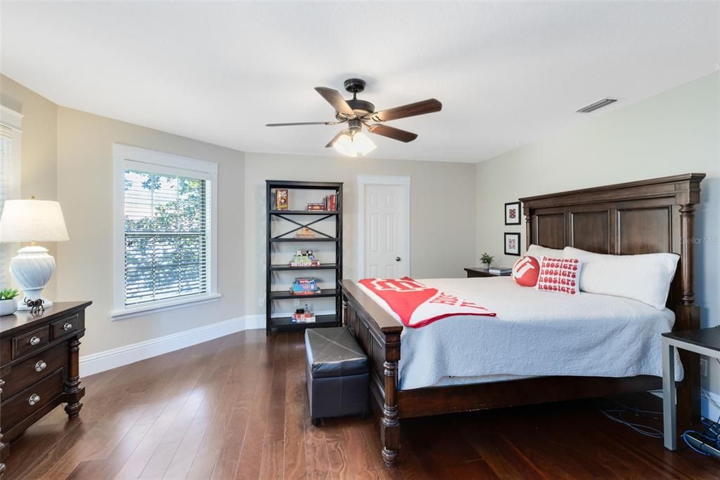 Third upstairs bedroom with walk-in closet.