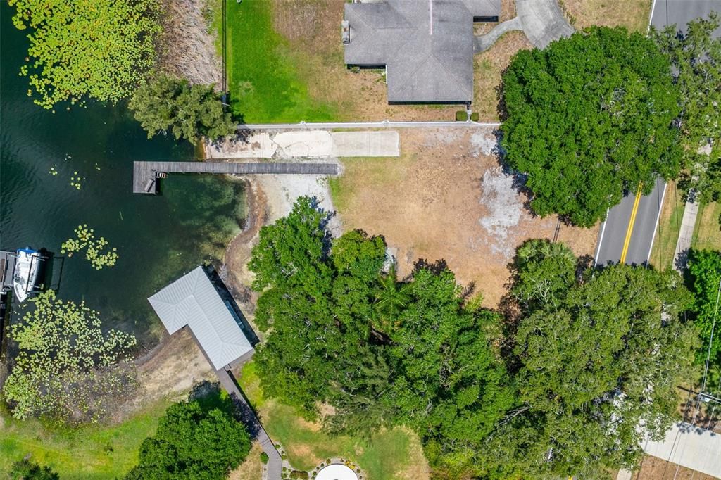 Aerial view of Deeded Lake Magdalene access