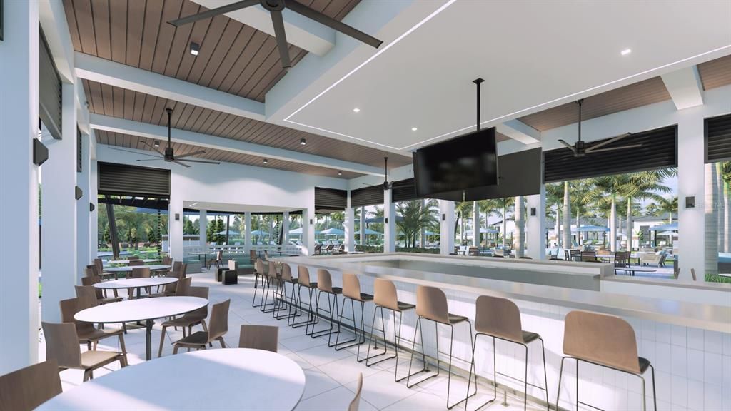 Rendering of The Bar and Grill Area