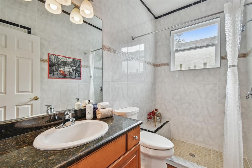 Full bathroom with shower