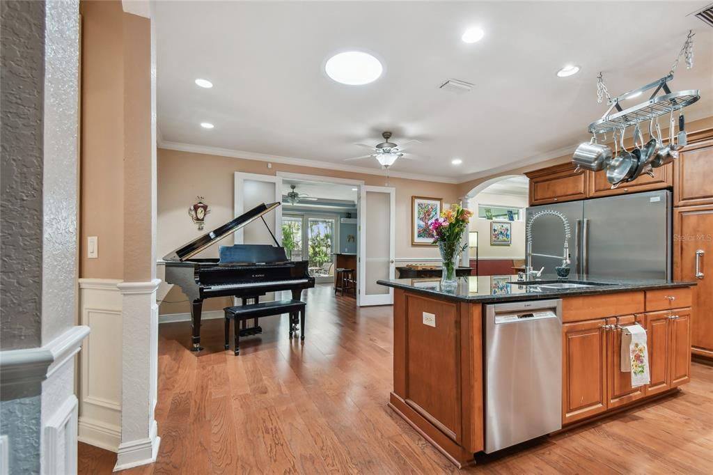 Entering the kitchen from hallway