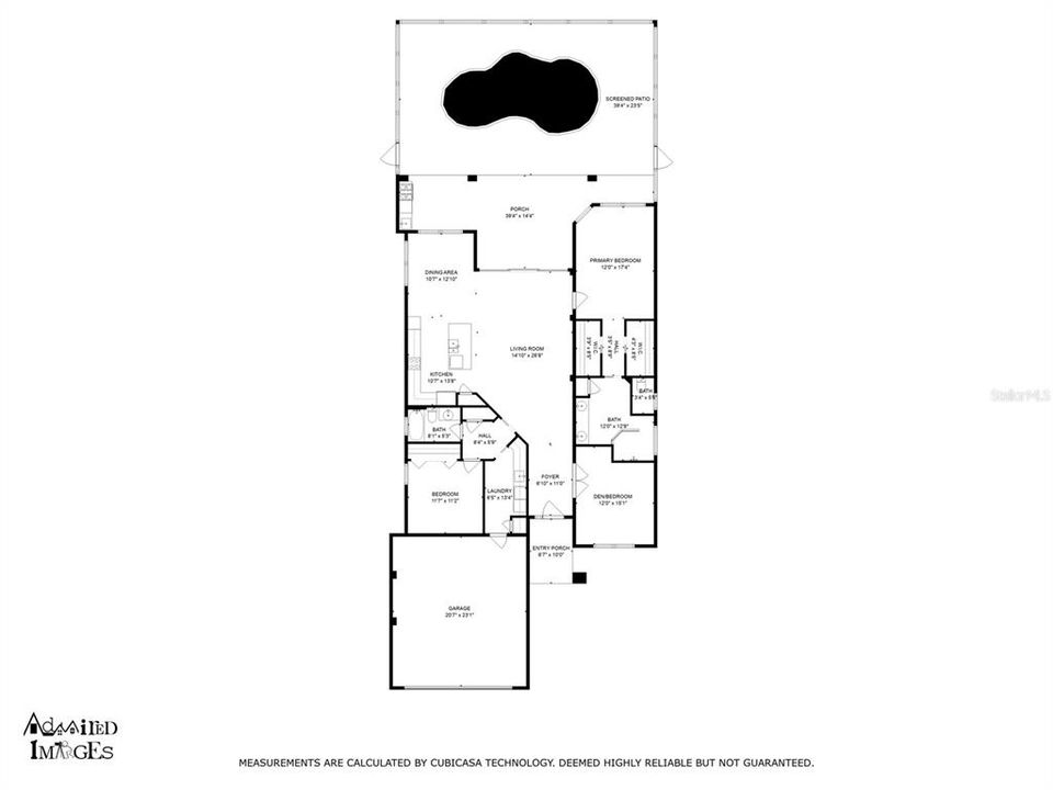 Actual floorplan of this modified "St. James" home.