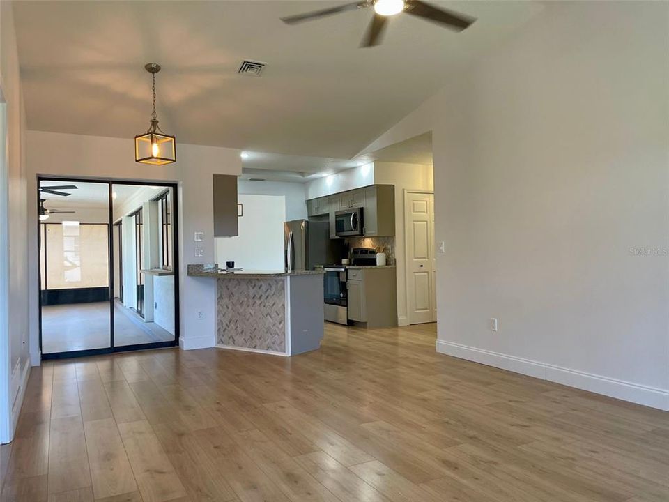 Open Concept Kitchen and Family Room