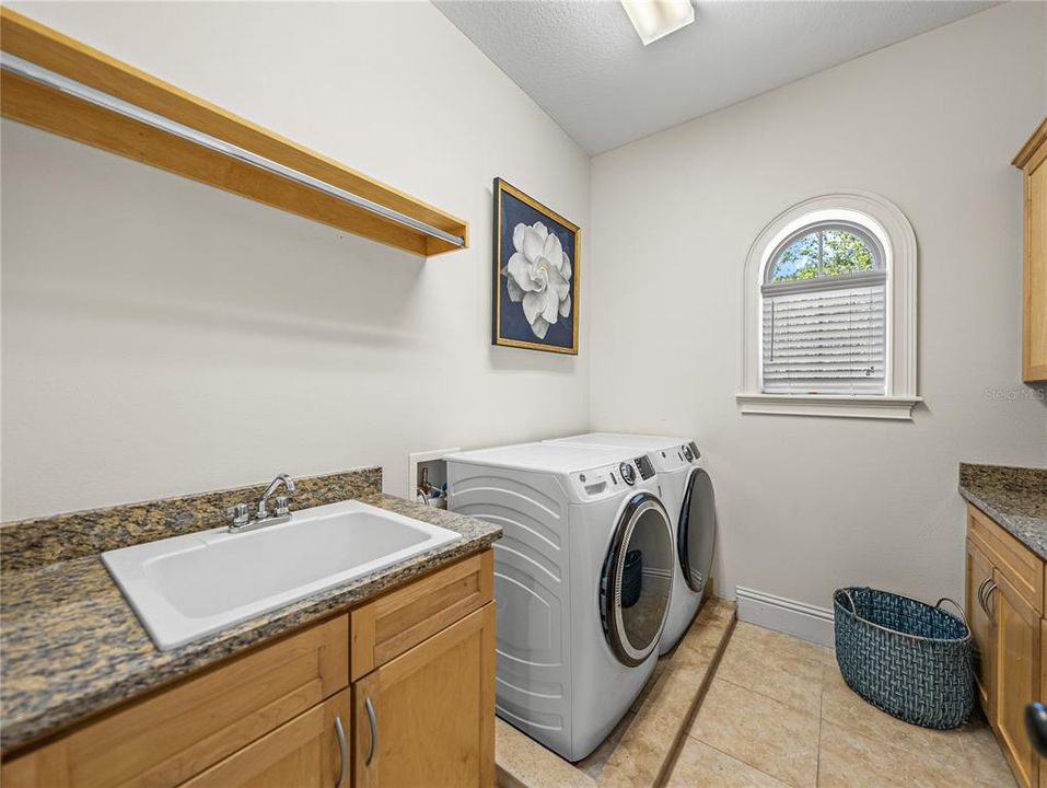 Upstairs laundry room