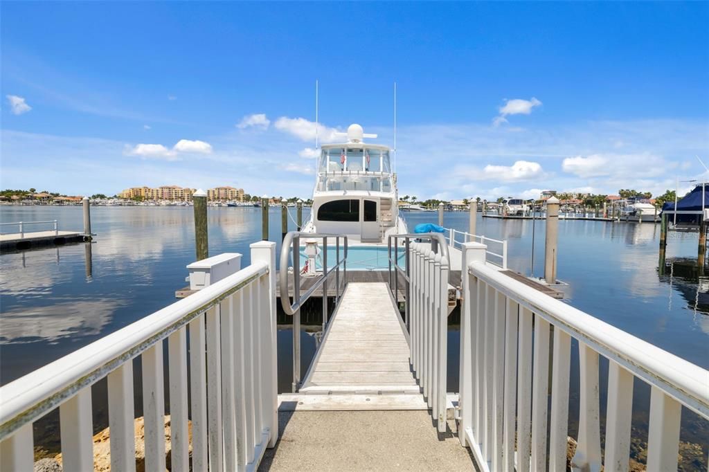 Covered Patio overlooking Yacht Basin.