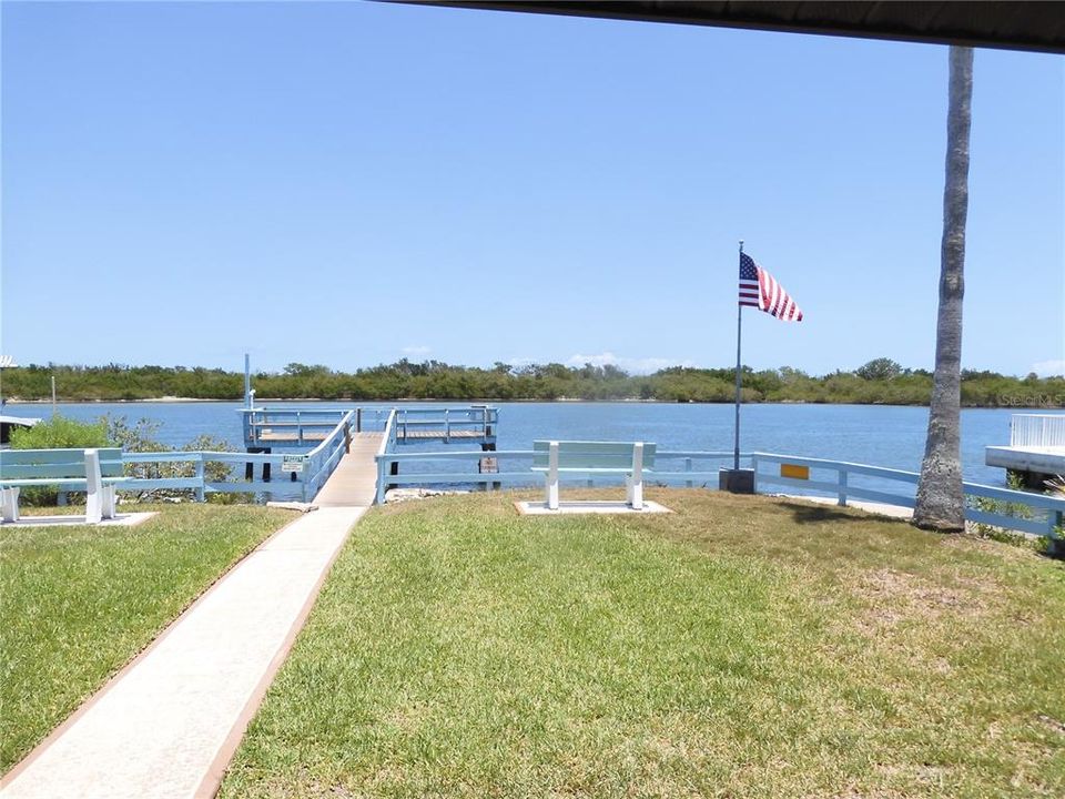 Community riverfront dock