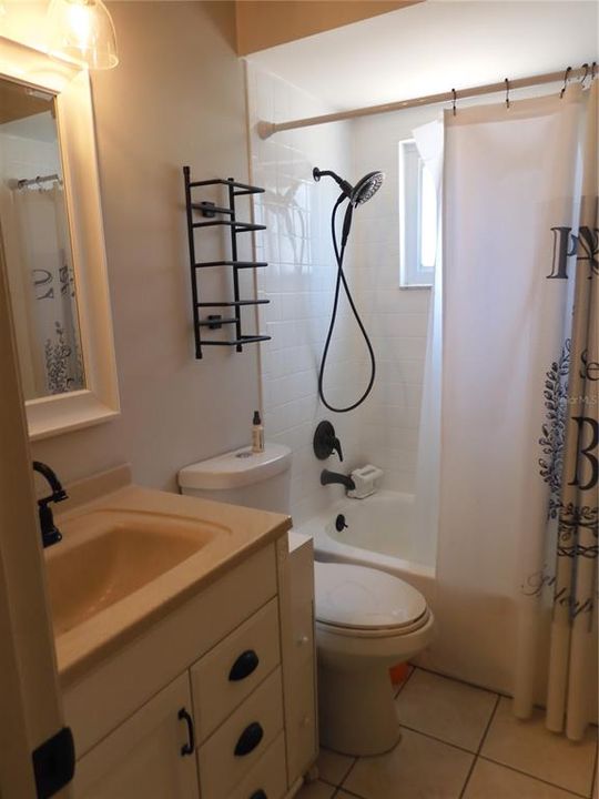 Newer vanities, toilets & plumbing & light fixtures.