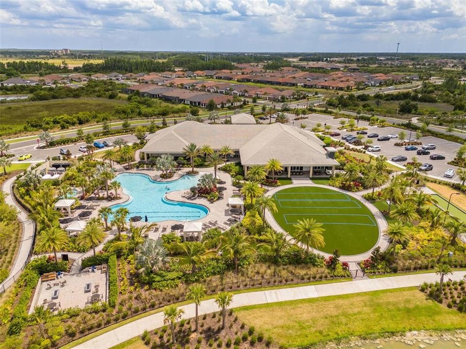 The community has so much to offer including a club house with fitness center, an amazing pool and hot tub, bocce ball courts, tennis and pickleball.