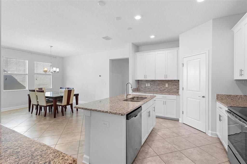 Kitchen with granite counter tops