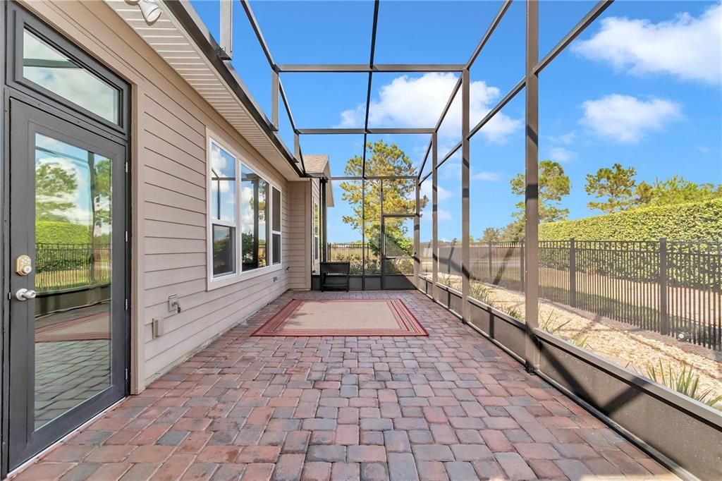 Screen enclosed back patio