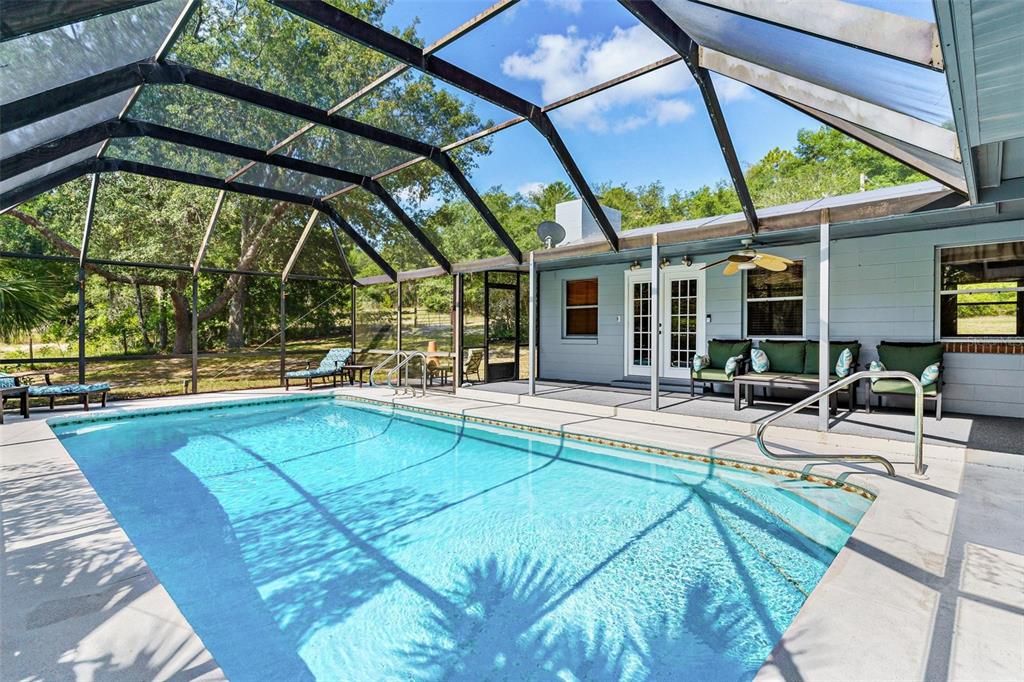 Screen Enclosed Pool Area